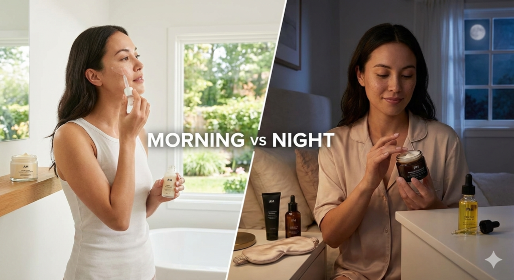 Morning vs Night Skincare Routine: How to Create the Right Routine for Your Skin