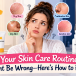 Skincare routine guide for dry, oily, combination, and sensitive skin.